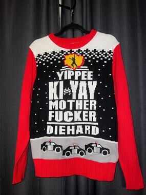 Ugly Christmas Sweater Xmas Size Small Die Hard